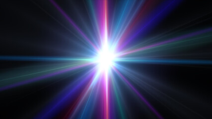 Wall Mural - abstract star burst flash laser beam illustration