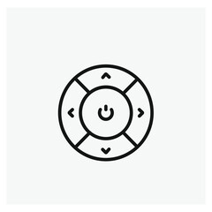 Poster - Dial vector icon. Editable stroke. Symbol in Line Art Style for Design, Presentation, Website or Apps Elements, Logo. Pixel vector graphics - Vector