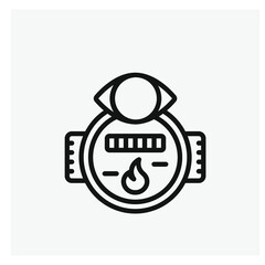 Poster - Camera vector icon. Editable stroke. Symbol in Line Art Style for Design, Presentation, Website or Apps Elements, Logo. Pixel vector graphics - Vector