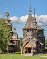 Canvas Print - Wooden church