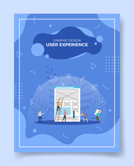 Poster - ux user experience design concept for template of banners, flyer, books, and magazine cover