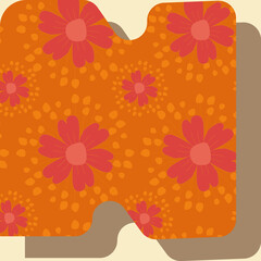 Poster - Letter N from the alphabet vector seamless repeat pattern print background
