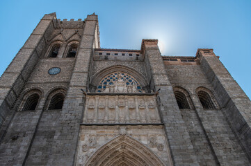 Wall Mural - Cathedral of Christ the Savior of Avila, Considered the first Gothic cathedral of Spain