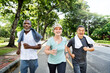 © Rawpixel.com - Group of senior friends jogging together in a park