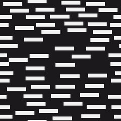 Poster - White bricks and black background. Vector simple wall.