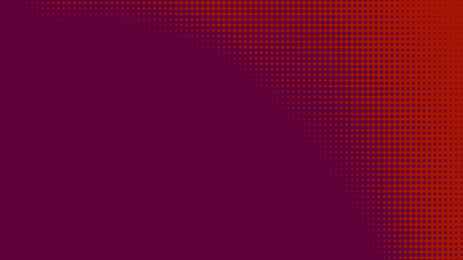 Poster - Dots halftone red purple color pattern gradient texture with technology digital background. Dots pop art comics style.