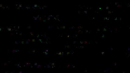 Wall Mural - glitch noise distortion of broken video empty background, vhs effect, glitch digital pixel noise. st