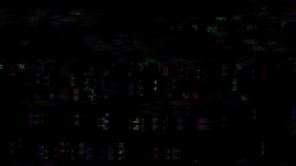 Wall Mural - glitch noise distortion of broken video empty background, vhs effect, glitch digital pixel noise. st