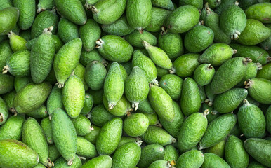 Poster - Acca sellowiana - Delicious feijoas in the traditional Colombian market