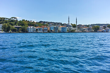 Wall Mural - Panorama from Bosporus to city of Istanbul, Turkey