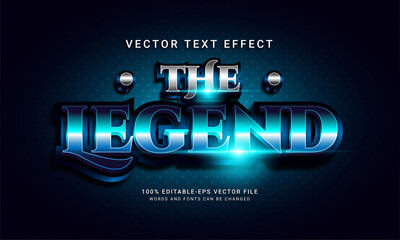 Wall Mural - The Legend 3D editable text style effect