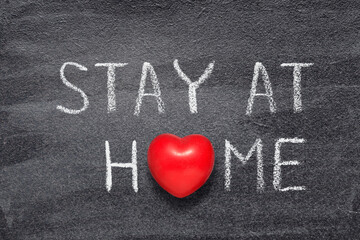 Poster - stay at home heart