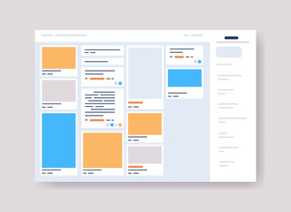 Poster - planning schedule online planner organizer calendar with tasks information board organization time m