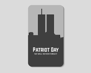 Wall Mural - America Patriot Day Twin Tower Paper