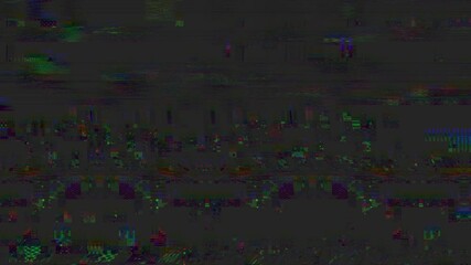 Wall Mural - glitch noise distortion of broken video empty background, vhs effect, glitch digital pixel noise. st