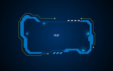 Poster - abstract hud ui gui future futuristic screen system virtual design. vector illustration eps10