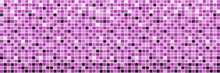 Purple Mosaic Texture For Background Or Luxurious Tiles Floor And Wallpaper Decorative Design..