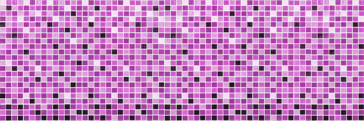 Poster - Purple mosaic texture for background or luxurious tiles floor and wallpaper decorative design..