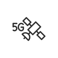 Poster - Thin line icon of 5g.