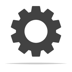 Wall Mural - gear cogwheel icon vector isolated