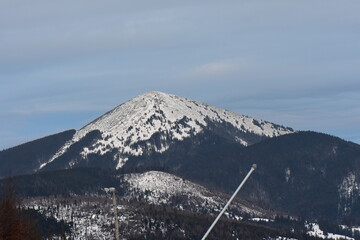 Sticker - snow covered mountains