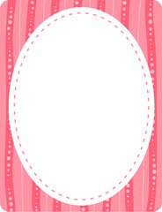 Sticker - Empty oval shape banner template