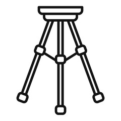 Poster - tripod stand icon outline vector. camera mobile stand