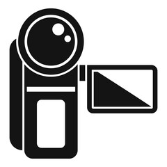 Wall Mural - Family camera icon simple vector. Camcorder video