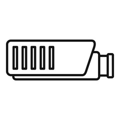 Poster - Bank camera icon outline vector. Video camcorder