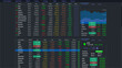 © New Africa - Online stock exchange application with current information, illustration