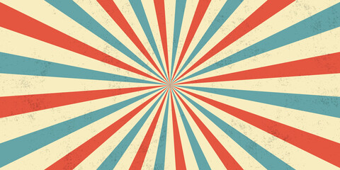 Abstract retro rays grunge background