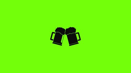 Poster - Beer mug icon animation