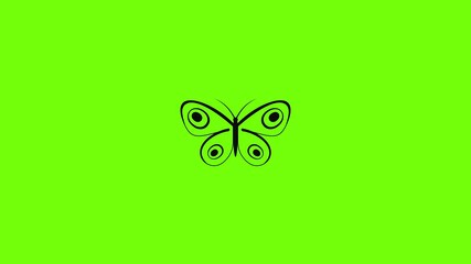 Sticker - Tiny butterfly icon animation