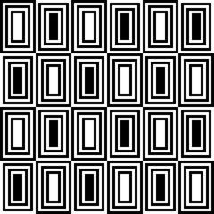 Poster - In one tile. Checker decor tile seamless pattern. Vector.