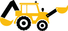 Excavator Svg Truck Vector Cut File For Cricut And Silhouette 