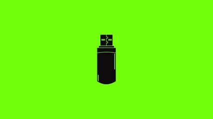 Poster - small flash drive icon animation