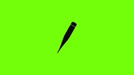 Poster - modern thermometer icon animation