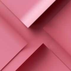 Wall Mural - 3d render. Abstract geometric background with pieces of pink paper