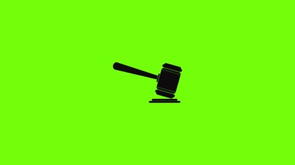 Poster - Judge gavel icon animation