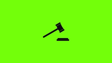 Poster - Legal gavel icon animation