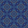 Santorini medallion diamond tiles vector seamless pattern