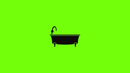 Sticker - Bathtube icon animation