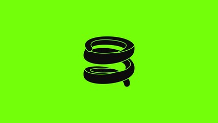 Poster - elastic coil icon animation