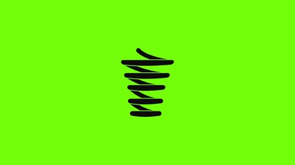 Poster - Spiral spring icon animation