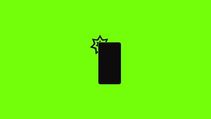 Poster - smartphone selfie flash icon animation