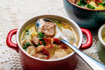 Wall Mural - Italian Zuppa Toscana Soup