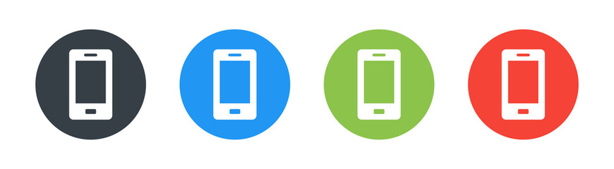 Aufkleber - Smartphone, phone, cellphone icon vector illustration.