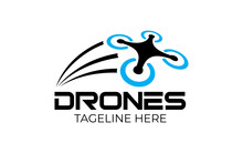 Illustration Graphic Vector Future Of Drone Technology Logo Design Template