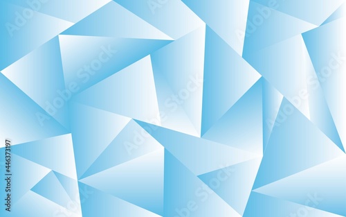 涼し気なポリゴン背景画像 背景素材 壁紙 Naadloos Fotobehang