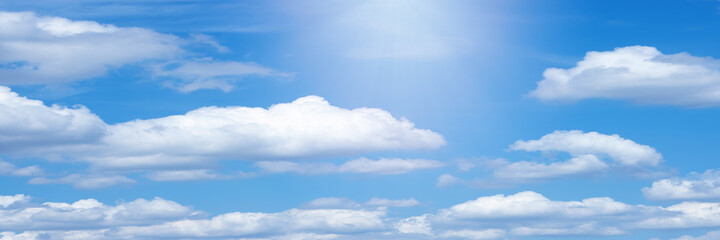 Wall Mural - beautiful blue sky cloudsfor background. panorama of sky.
